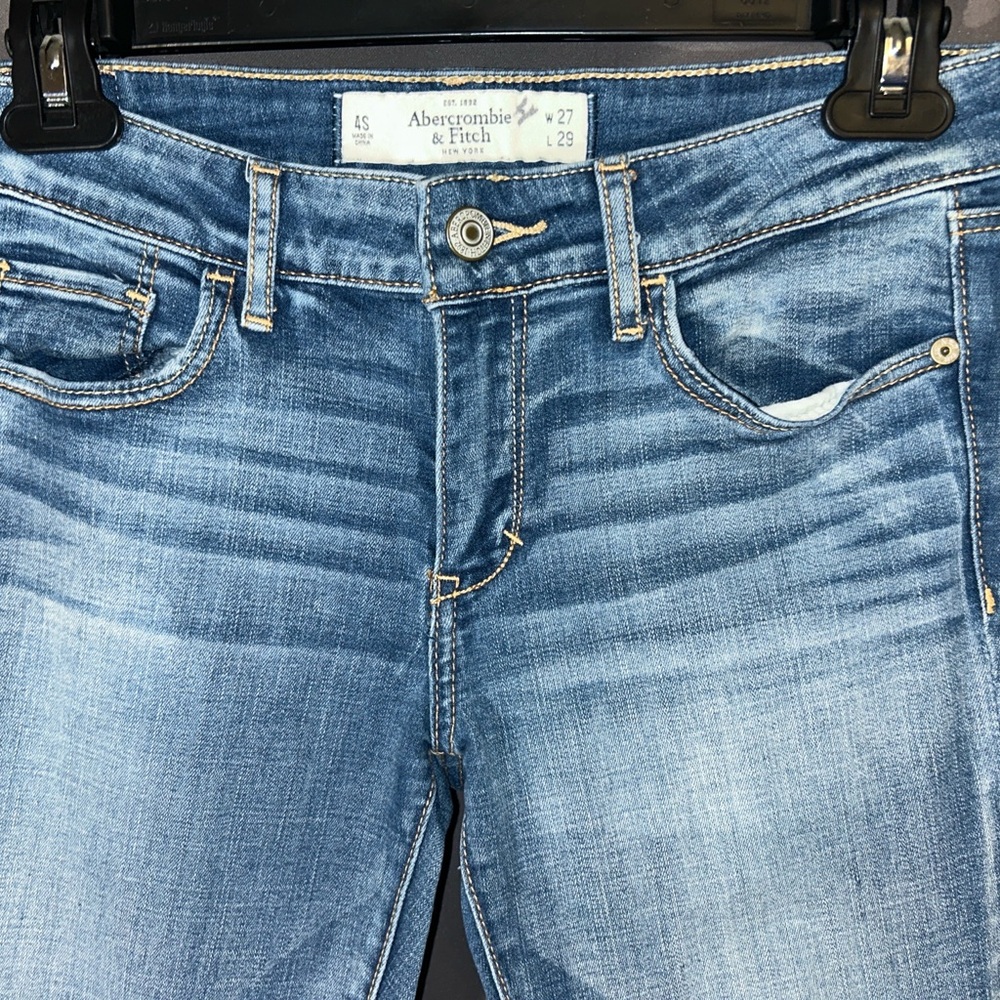 Abercrombie & Fitch Skinny Jeans Women 27x29 Medium Wash Stretch Denim